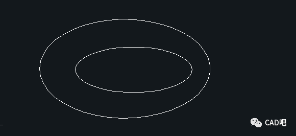 cad中两椭圆或圆之间距离标注的方法