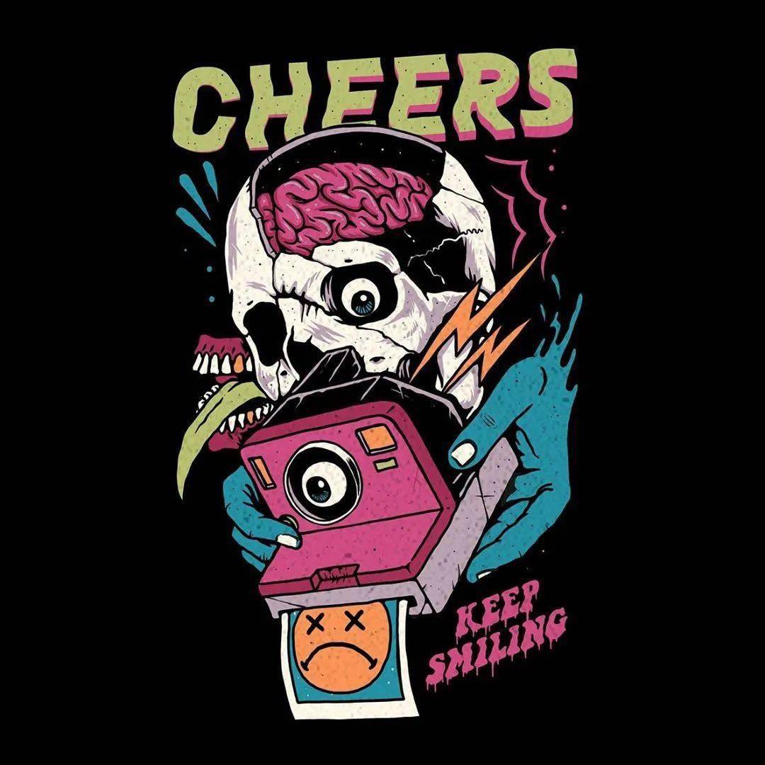 图案分享|服饰上的暗黑摇滚风格图案(中)