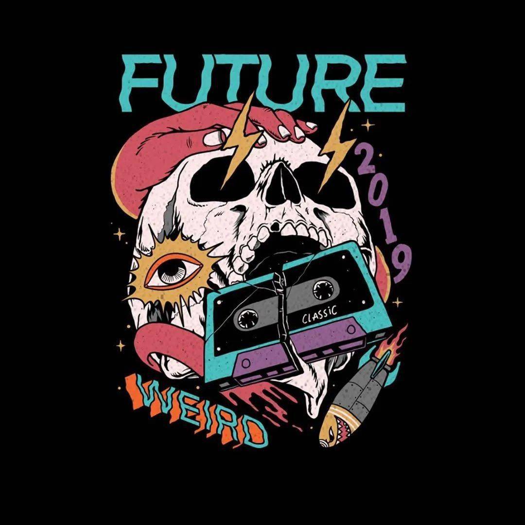 图案分享|服饰上的暗黑摇滚风格图案(中)