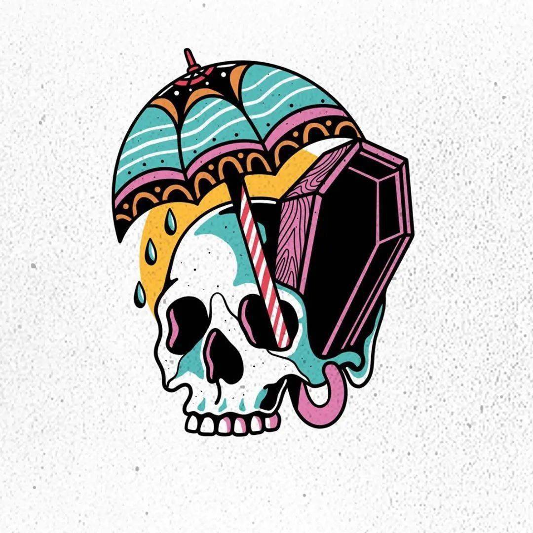 图案分享|服饰上的暗黑摇滚风格图案(中)