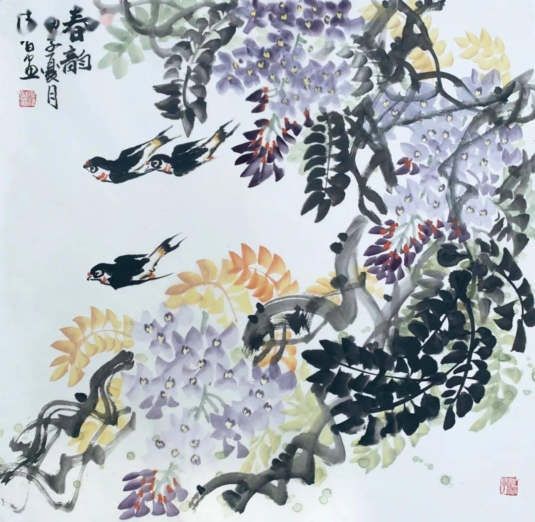 一日一画张清智春韵