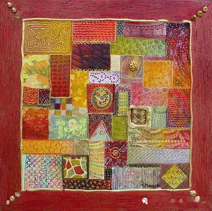 法国抽象混合材料拼贴媒介女画家valeriemaugeri