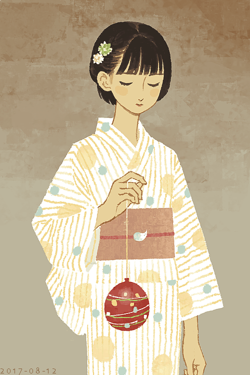 日本插画师 junkuma 一组人像插画艺术