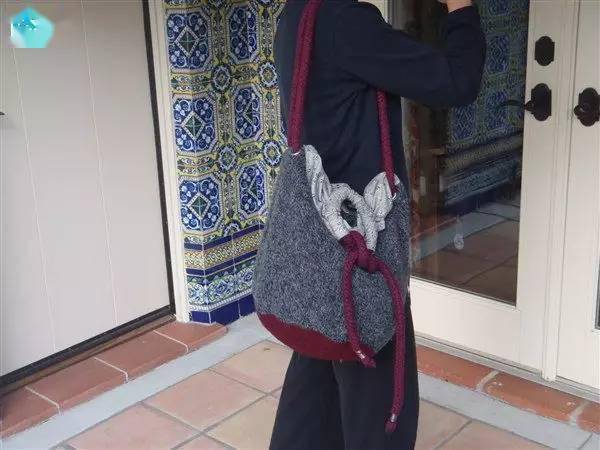 旧衣服变废为宝教你用旧衣diy改造简洁休闲的单肩包