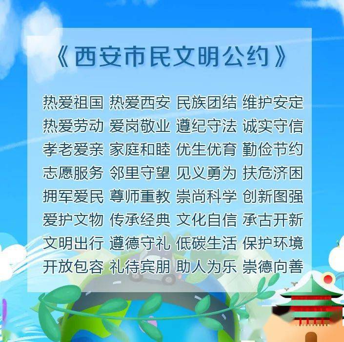 行動起來!踐行《西安市民文明公約》 爭做文明有禮西安人_城市