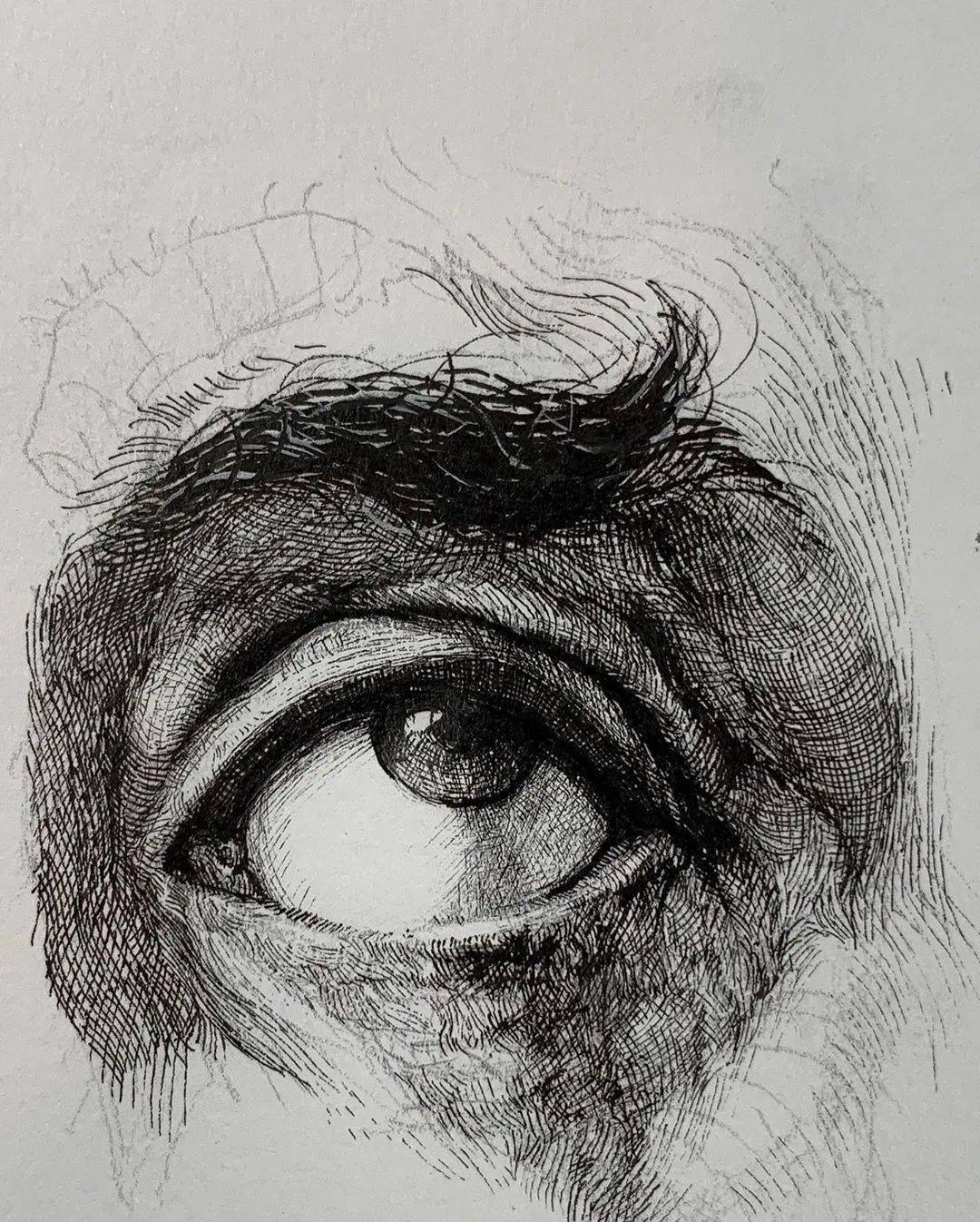 美国结构大神的圆珠笔画