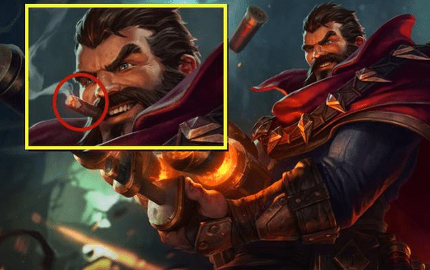 男枪的原画本来是叼着一根雪茄的,后来因为吸烟有害健康,所以被聂掉