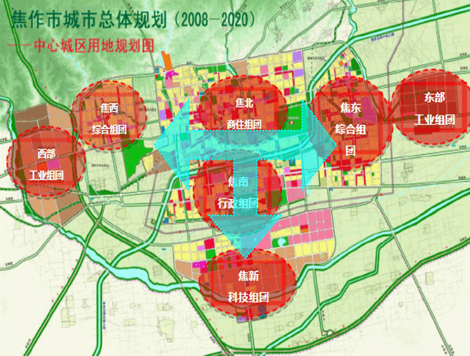 焦作市城市发展规划图图片