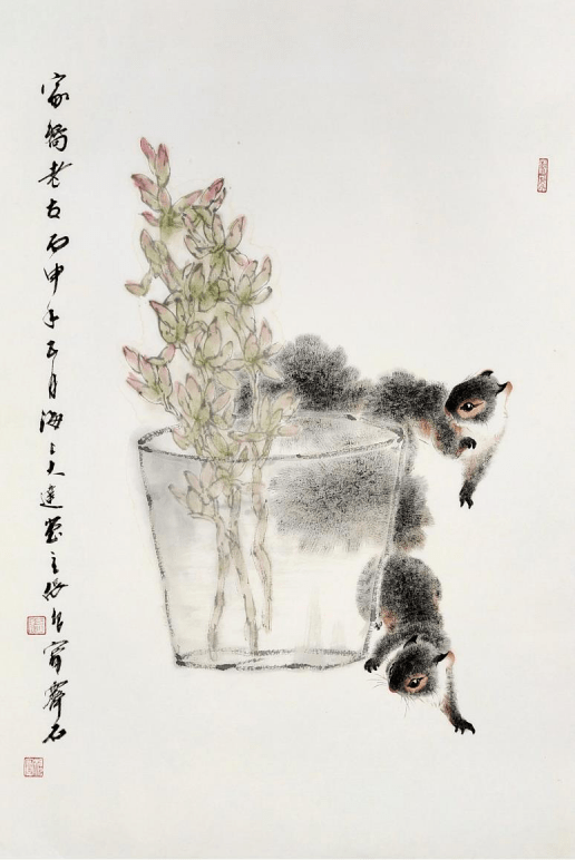 栩栩如生|张根宝 写意松鼠图赏析
