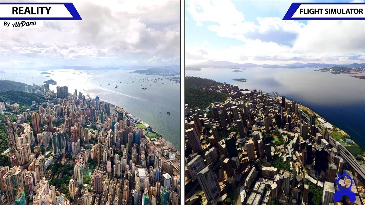 国外玩家对比《微软飞行模拟》画面:现实和游戏相似度极高