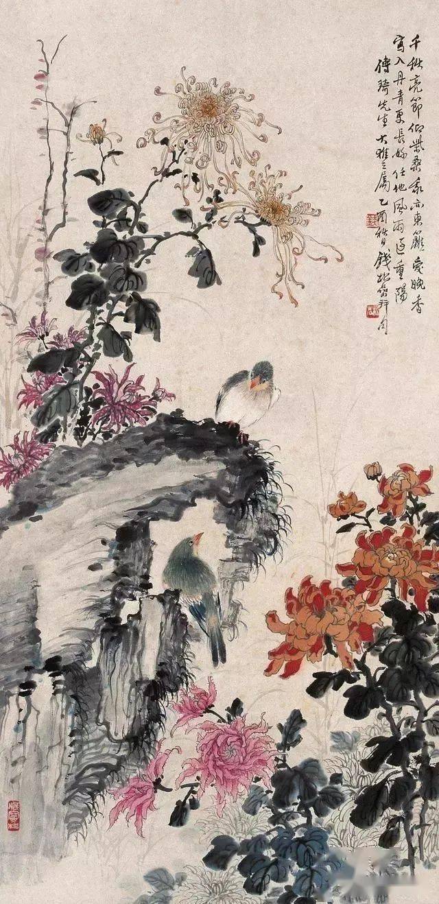 山水画家的花鸟别有情趣