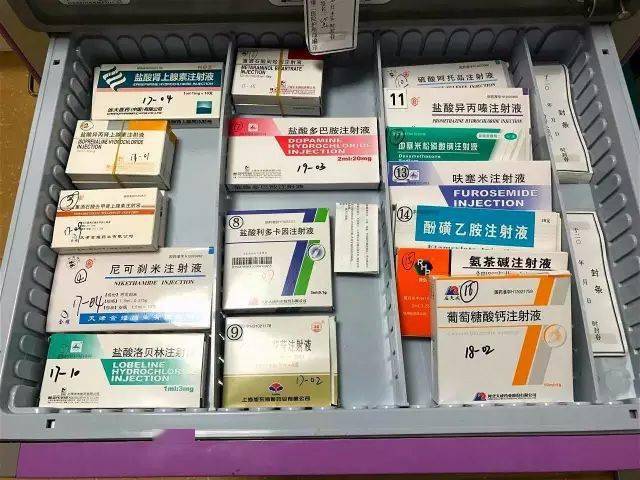 第 1 层抽屉放急救药品抢救车平面分布图说明1你是不是又被问成筛子了