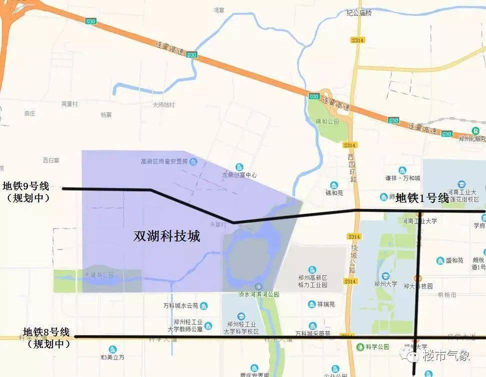 目前,高新区已经通了地铁1号线,而短期内规划的8号线在2024年左右计划