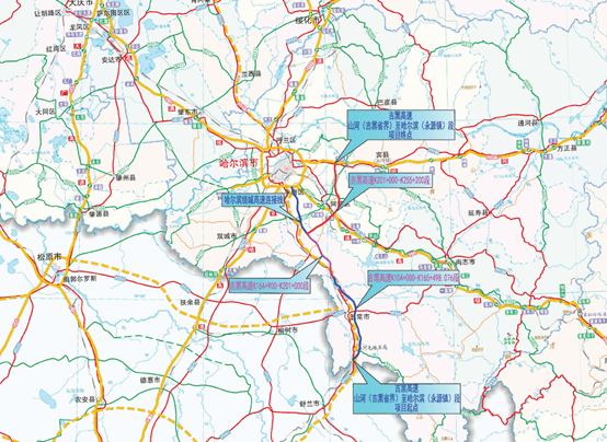 吉黑高速永源段地图图片