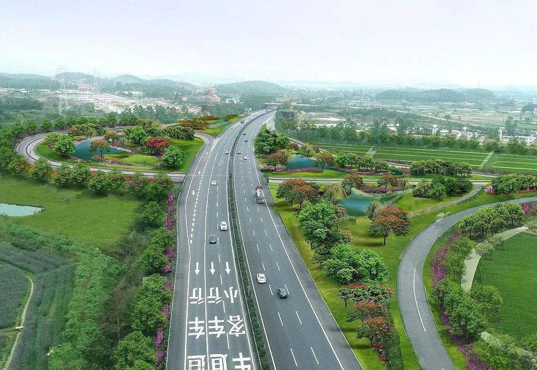 美丽廊道显成效荷城道路如画