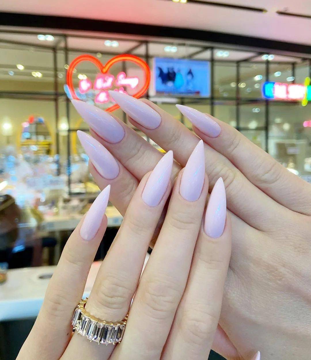 30款欧美风尖形甲,超显手长