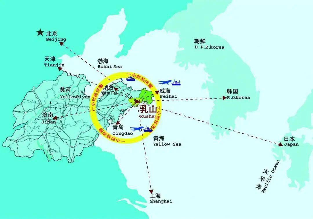 乳山区位优势独特,地处青,烟,威三市中心腹地,融入青,烟,威一小时经济