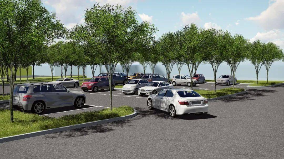 36个车位涟水这个在建生态停车场你知道吗