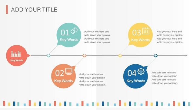 大多人的都会用直线来表示时间轴,就像下面这两张图一样.