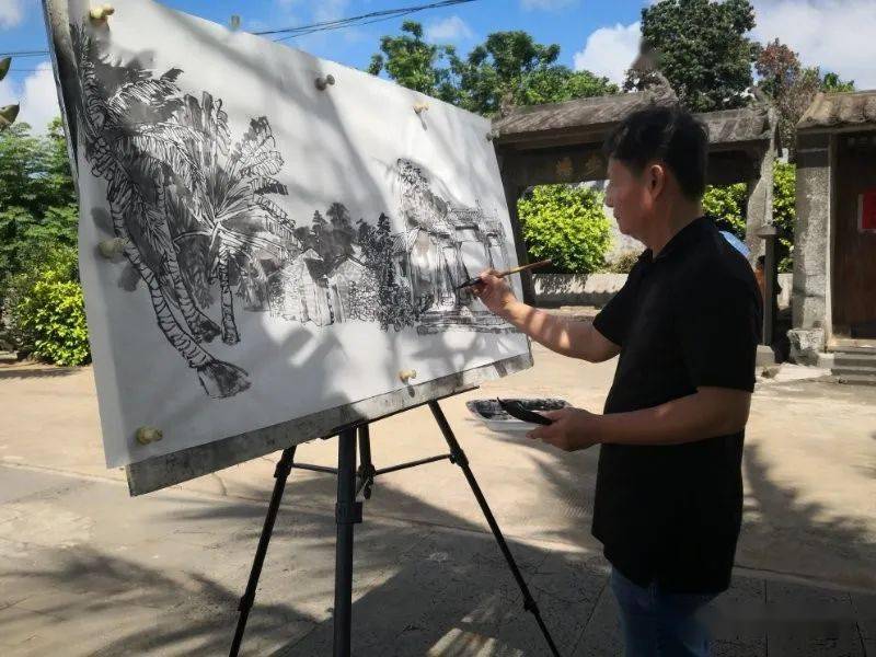 澄迈文明城市创建澄迈县文化馆举办第五届美术创作周采风活动