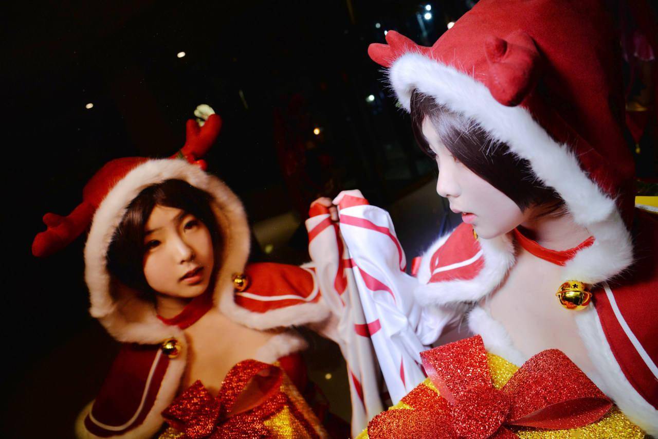 王者荣耀貂蝉圣诞恋歌安琪拉cosplay