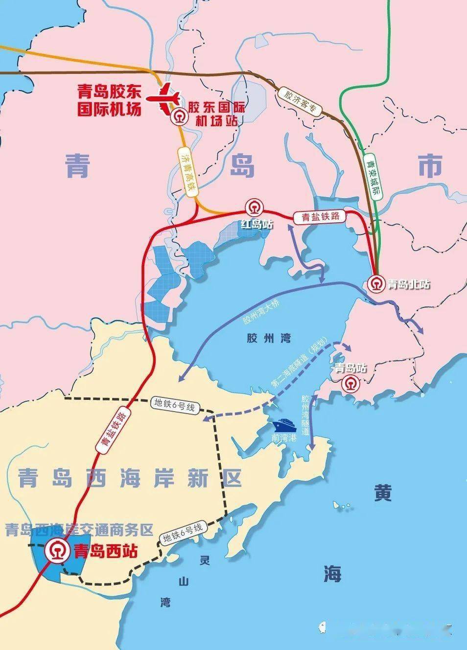 青岛胶东国际机场位置图片