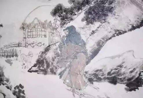 某天,杨树明想到唐诗"柴门闻犬吠,风雪夜归人"这一句时忽然来了灵感.