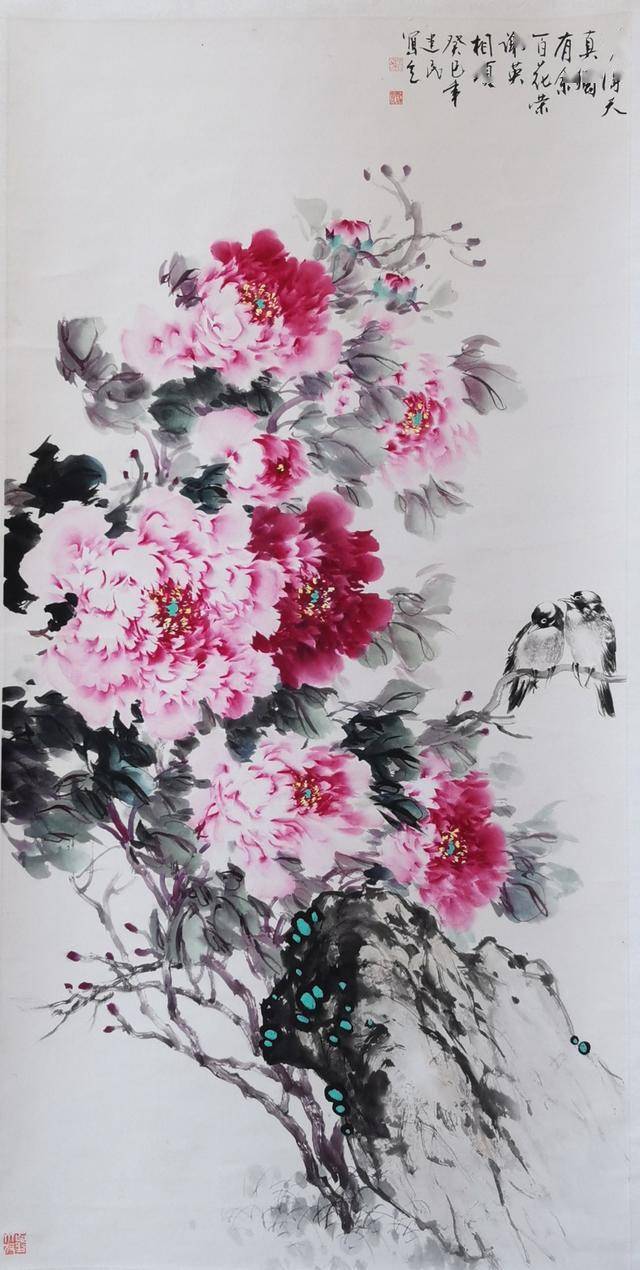 刘建民作品种牡丹我住的地方的西街有位老姑奶奶,是这里刘氏家族清朝