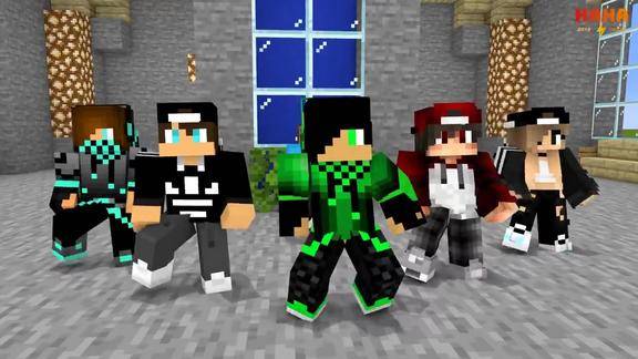 我的世界动画怪物学院舞者挑战