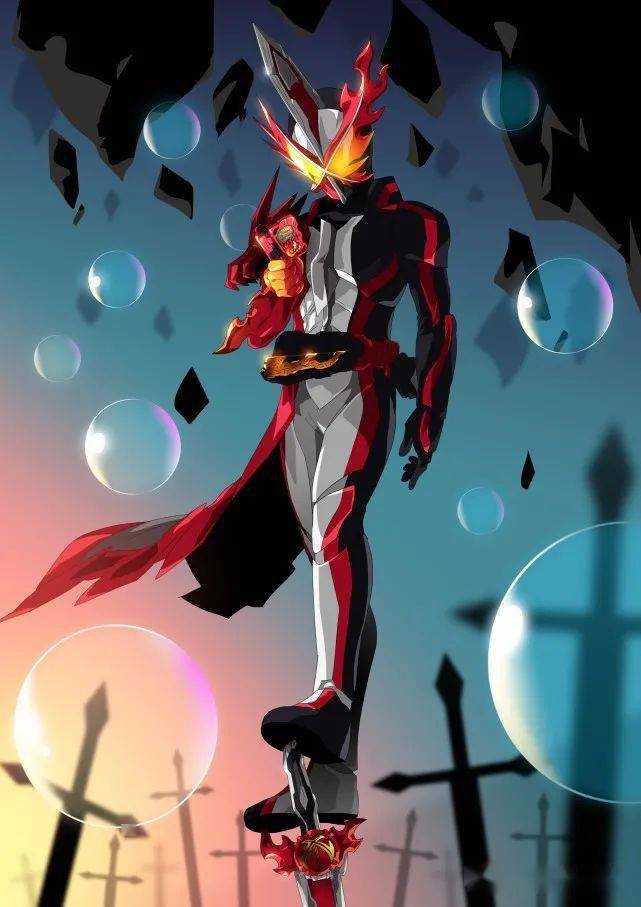 网友重绘假面骑士圣刃飞龙杰克形态太帅了