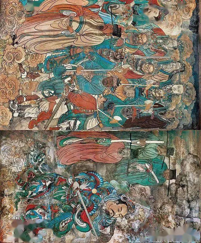 元代《朝元图》壁画欣赏_永乐宫