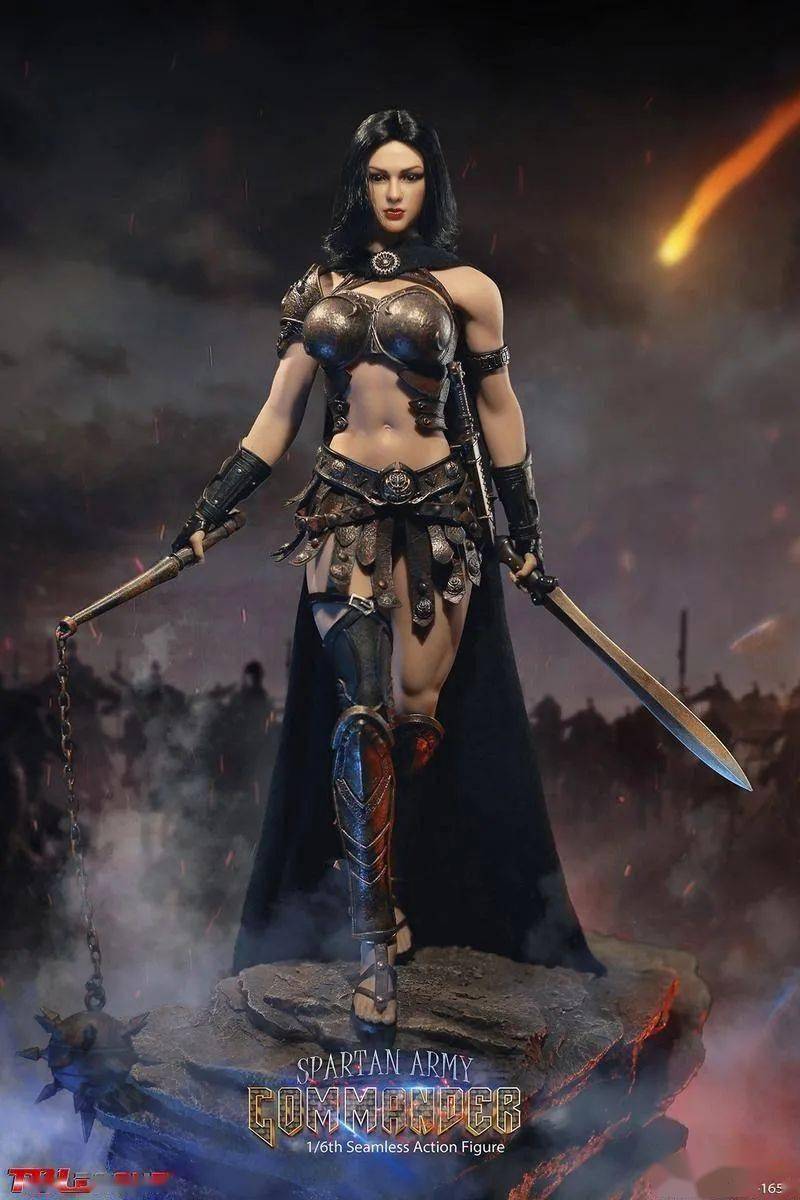 资讯tbleague新品16系列斯巴达女司令暗黑版可动人偶