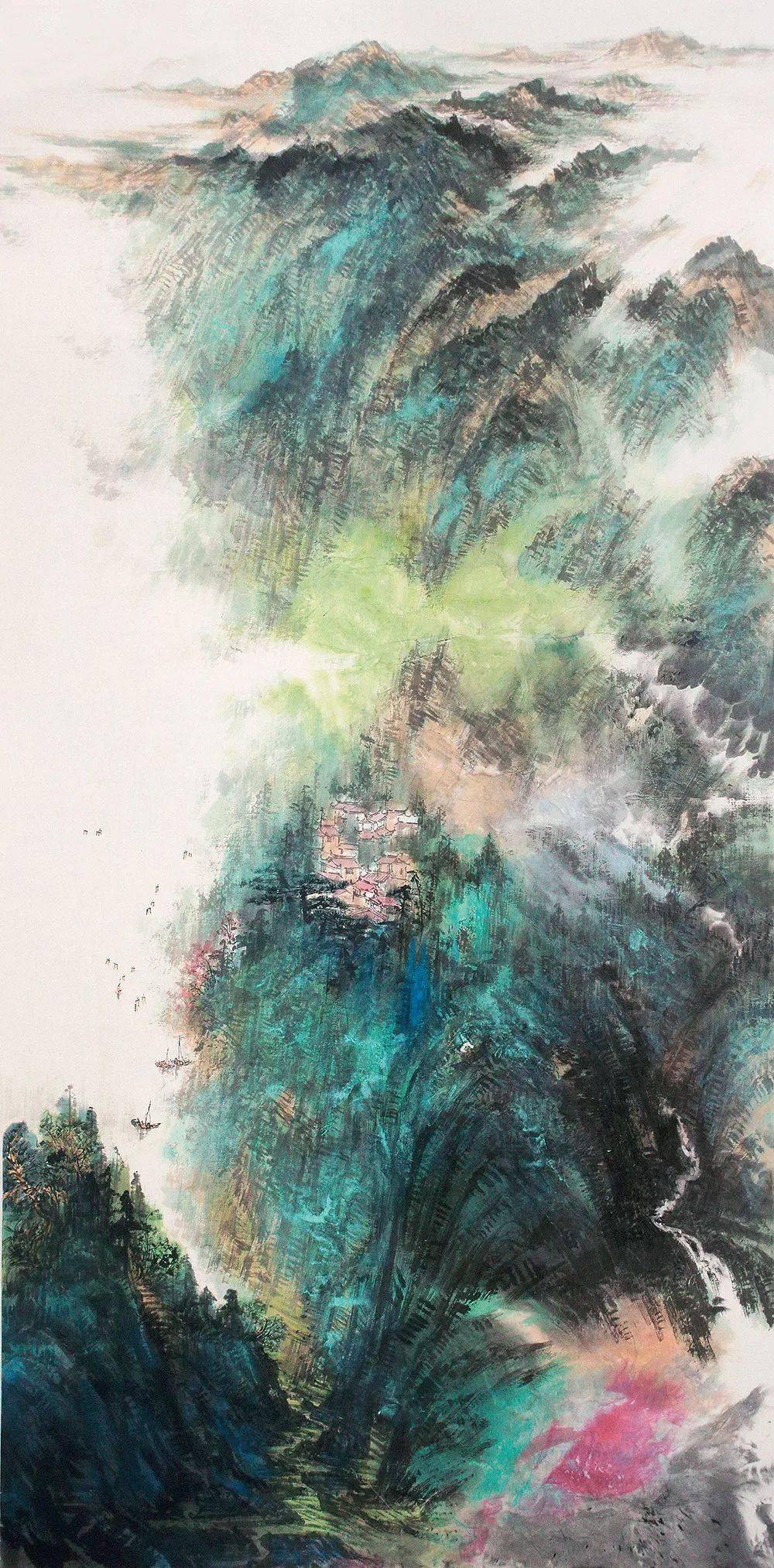 写生青绿山水顾大明视频