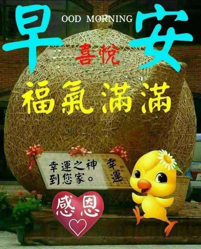 早上好問候語表情圖片 早上好最新祝福語