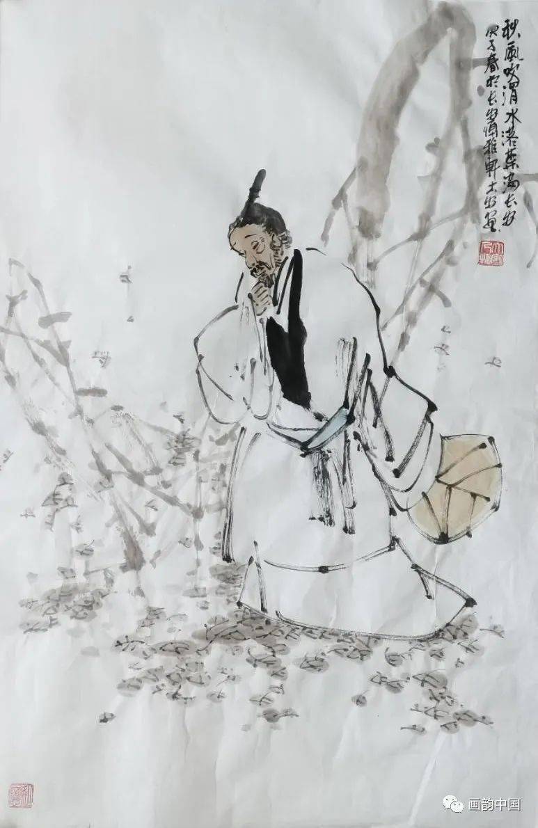 袁大安人物画图片