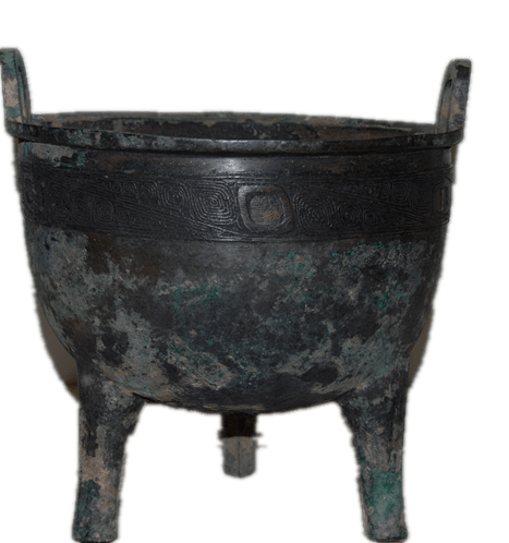 石楼县桃花庄出土的青铜物件展示