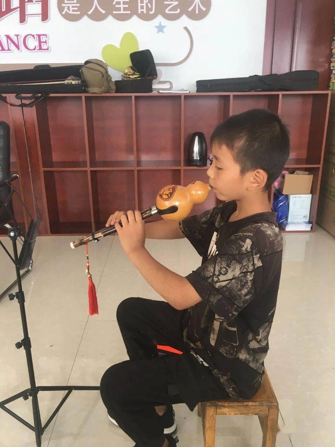 音乐公益培训丰富了群众文化生活葫芦丝指法有模有样