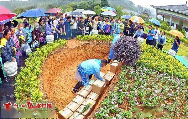我市举行第二届节地生态公益花坛葬活动