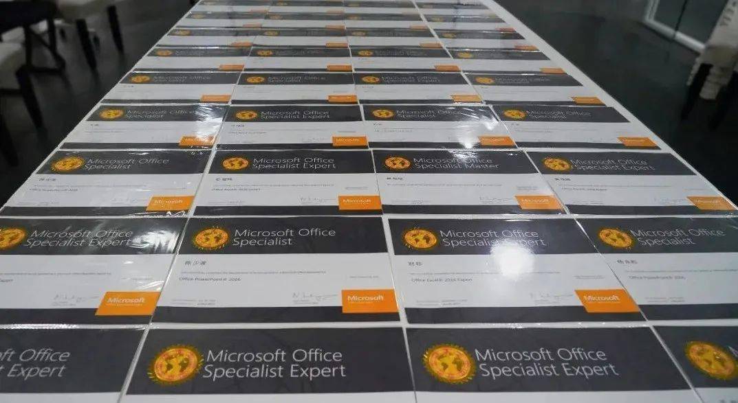 新一批微软办公软件认证mos证书抵达潭州教育官方授权考试中心