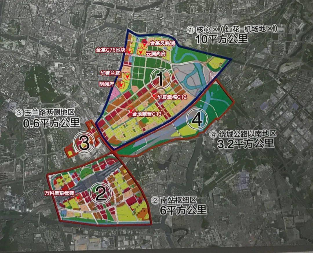 根据规划,项目拟建9栋住宅,其中东侧为3栋32层高层,西侧为6栋15