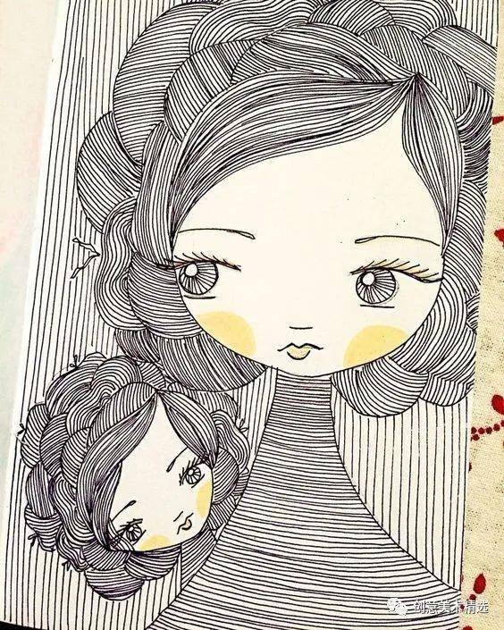 20张人物主题装饰画作品线条也可以很精彩