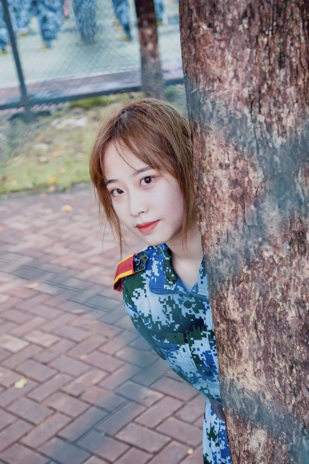 中大新华最美军训照第二弹军训虽苦但你很甜