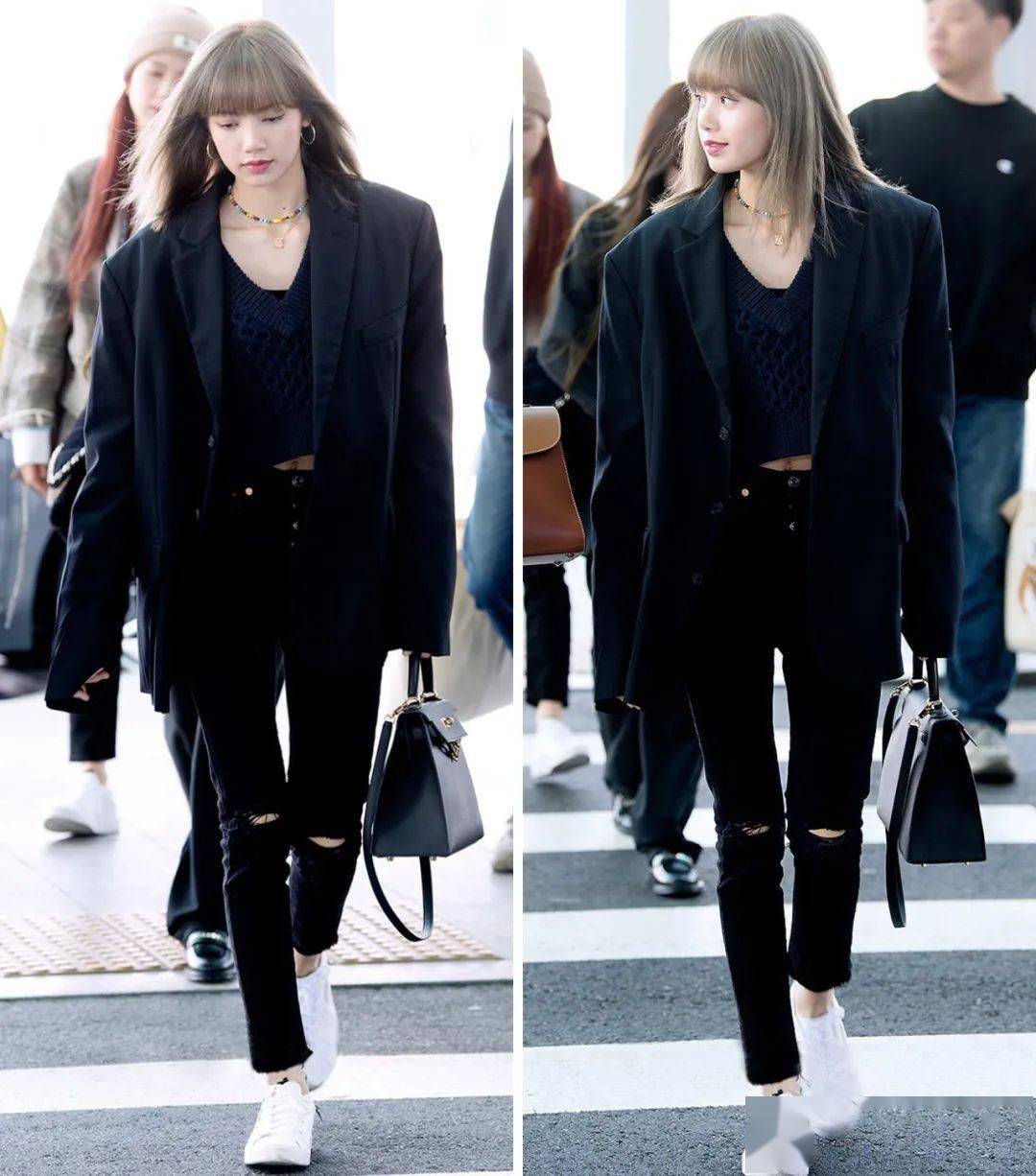 老爹鞋厚厚的鞋底能起到显腿长的效果