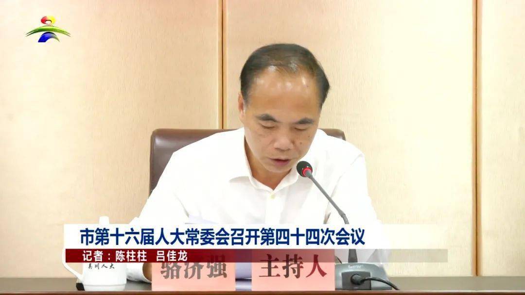 会议由市人大常委会主任骆济强主持.