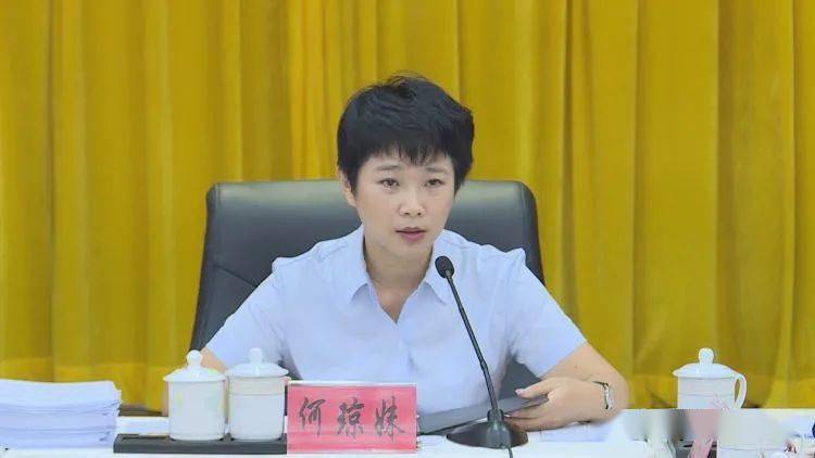 书记何琼妹主持会议,市委副书记,市长符平,市委副书记,政法委书记刘坚