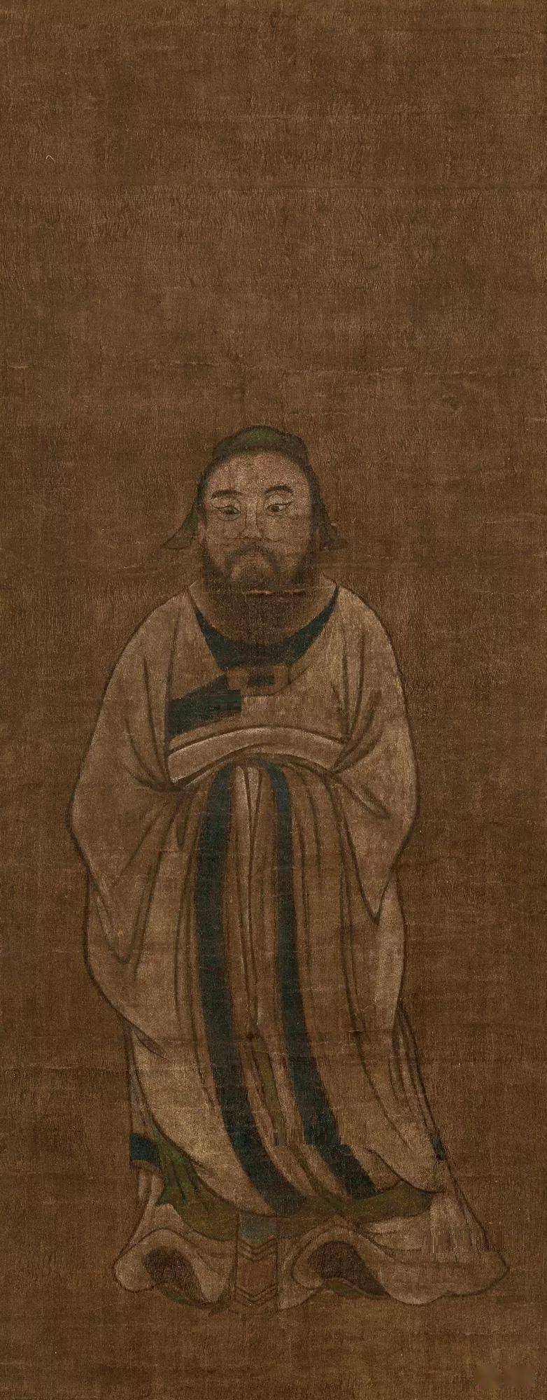 明代 江环《名人画像册》元代佚名孔子像南宋 马远 孔子像南宋