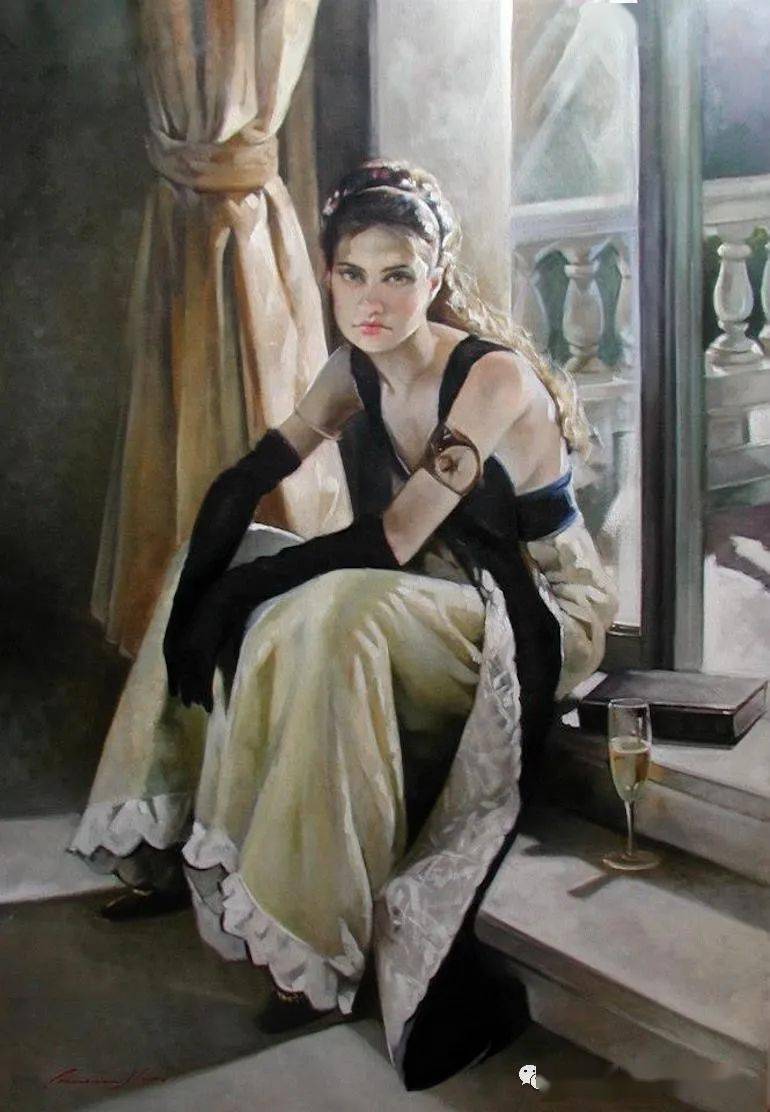 大众艺术网她的画风与父亲有所不同意大利艺术世家能力派女画家