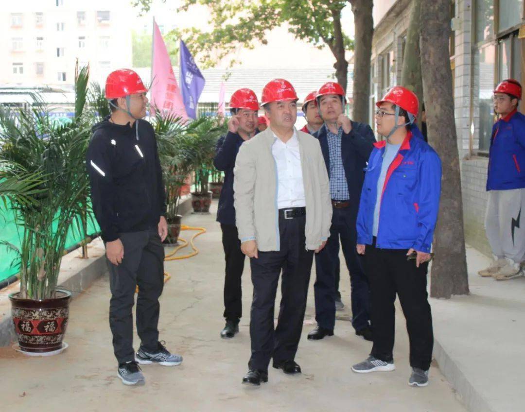 山西一建党委书记董事长澹台印玉一行到中条山集团总医院住院楼项目