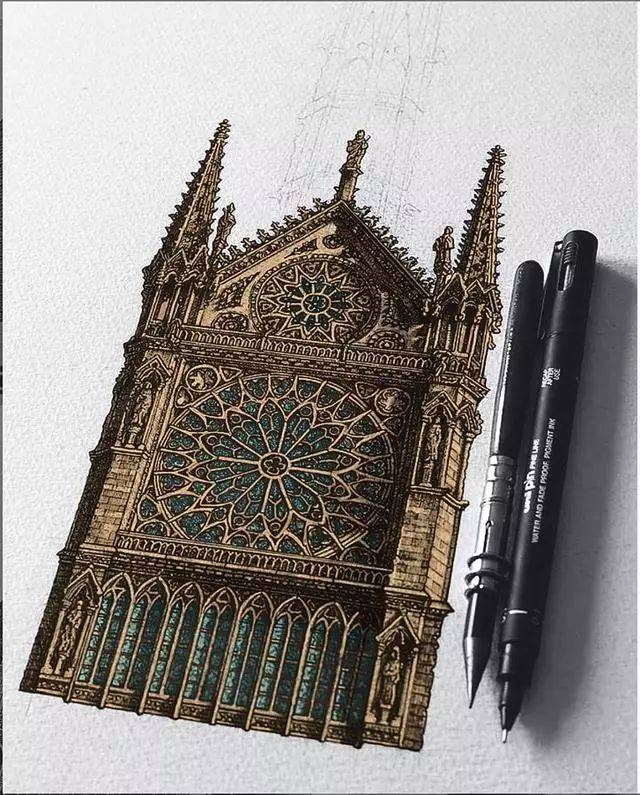 求助一个设计师的钢笔画他该不该坚持继续画