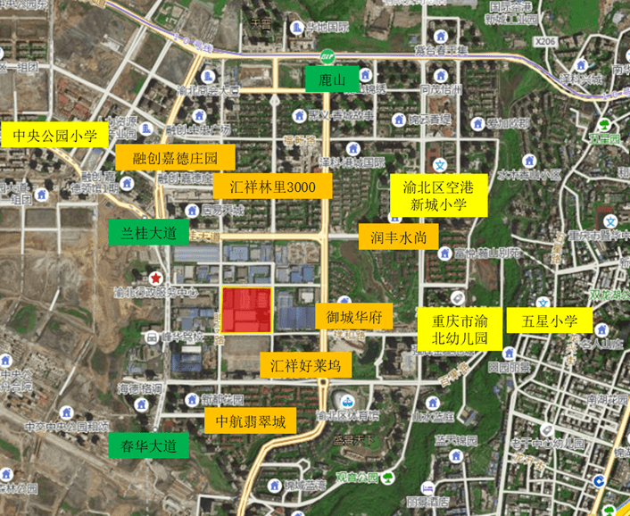 位于渝北区两路组团,20122号地块,出让面积为83亩,起始楼面价为8340元